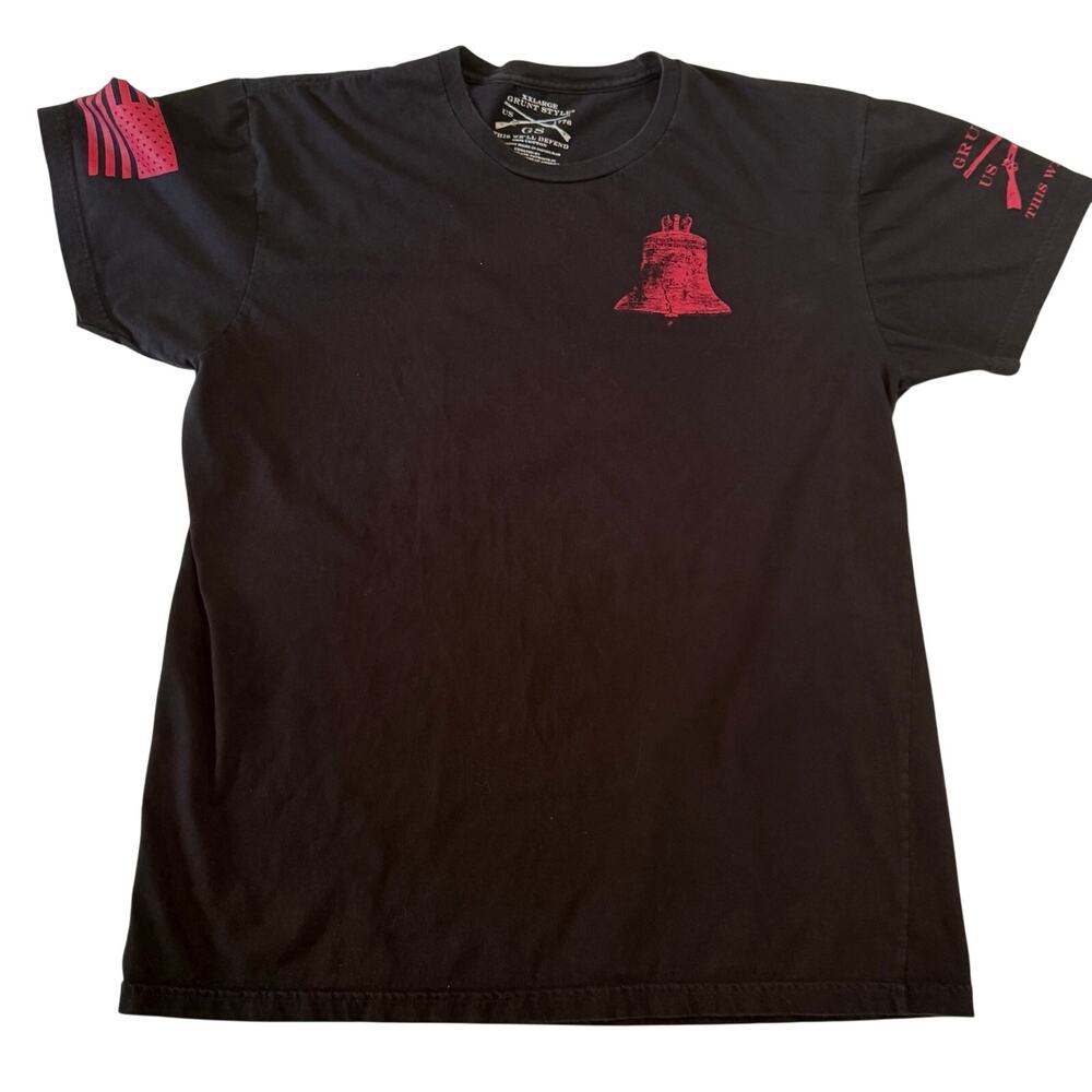 Grunt Style XXL Black “This We’ll Defend” 1776 Liberty Bell Patriotic T-Shirt